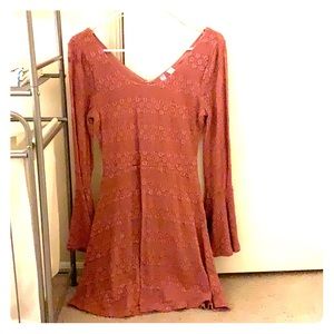 Alya -department store. Deep blush colored dress